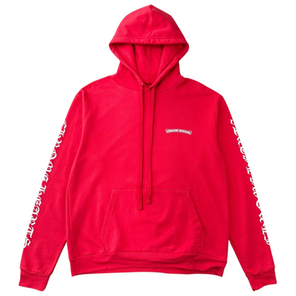 Chrome Hearts Script Logo Pullover Hoodie Red