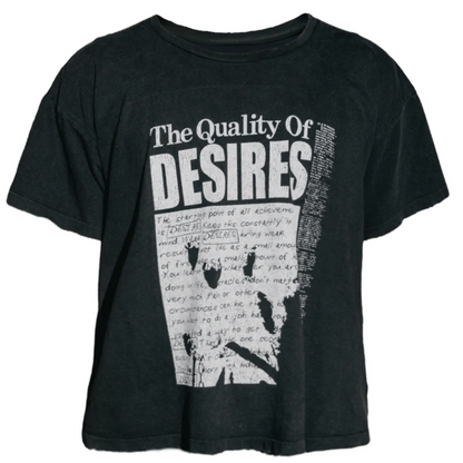 Matiere De Desirs Quality of Desires Tee Faded Black