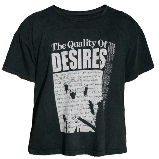 Matiere De Desirs Quality of Desires Tee Faded Black