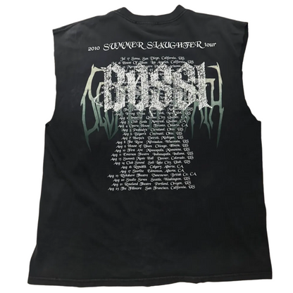 Bossi Secret Birth Vintage Rhinestone Cut Off Tee