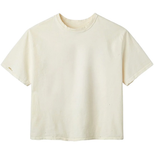 GV Gallery Raspberry Hills Distressed Blank Cream Tee