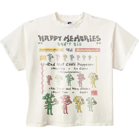Happy Memories DON'T DIE HMDD Rasta Festival Vintage Tee