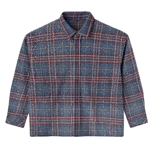 Happy Memories DON'T DIE Disco Flannel Navy/Red