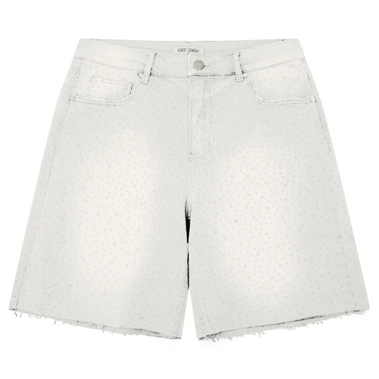Almost Someday Cosmo Jorts White