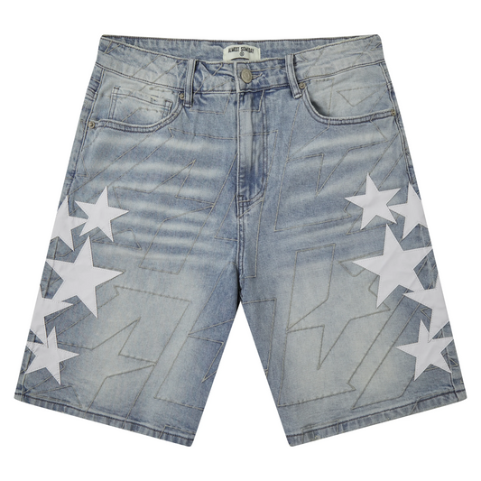 Almost Someday All-Star Jorts Blue