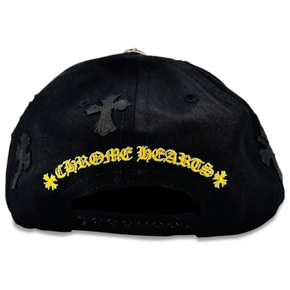 Chrome Hearts Cross Patch Hat Black/Yellow
