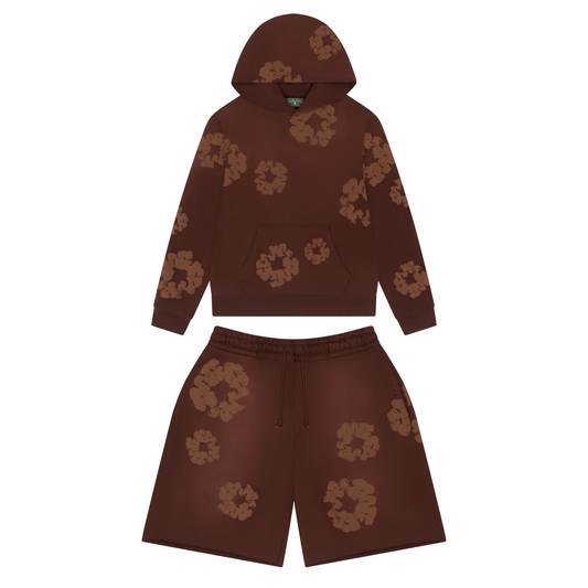 Denim Tears The Cotton Wreath Sweatsuit Mono Brown