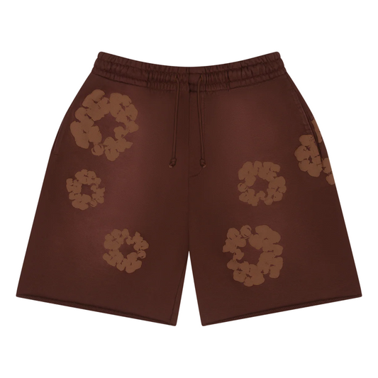 Denim Tears Cotton Wreath Shorts Mono Brown