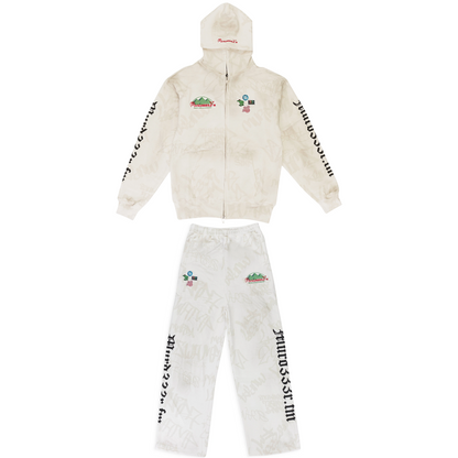 Murd333r.FM DISN333 Sweatsuit White