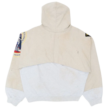 Project G/R Reconstructed Folded Zip Hoodie Dirty Melange NYC Exclusive