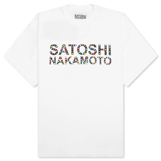 Satoshi Nakamoto Studded Logo Tee