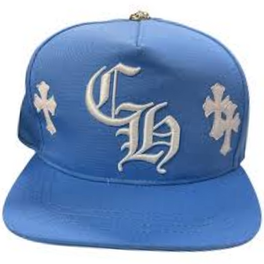 Chrome Hearts Cross Patch Cap Baby Blue/White St Barth Exclusive