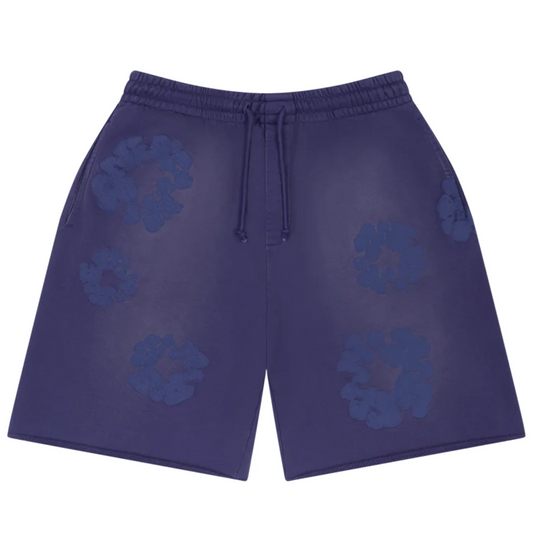 Denim Tears Cotton Wreath Shorts Mono Purple