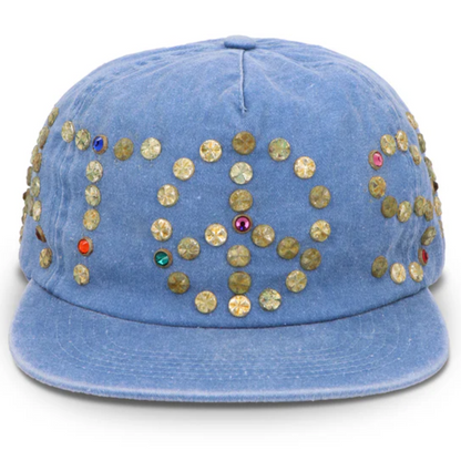 Satoshi Nakamoto Studded Wrap Around Hat