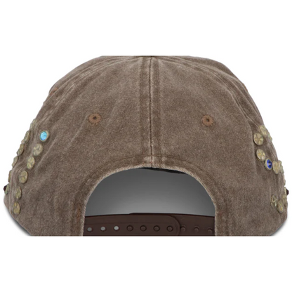 Satoshi Nakamoto Studded Wrap Around Hat