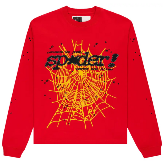Sp5der Punk V2 Long-Sleeve Red