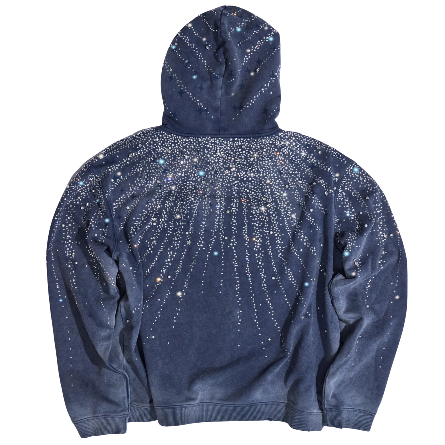 Birth of Royal Child 20K Steller Diamond Hoodie Blue