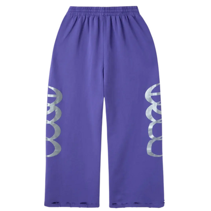 Happy Memories DON'T DIE HMDD Radar Sweatpants Purple Galaxy