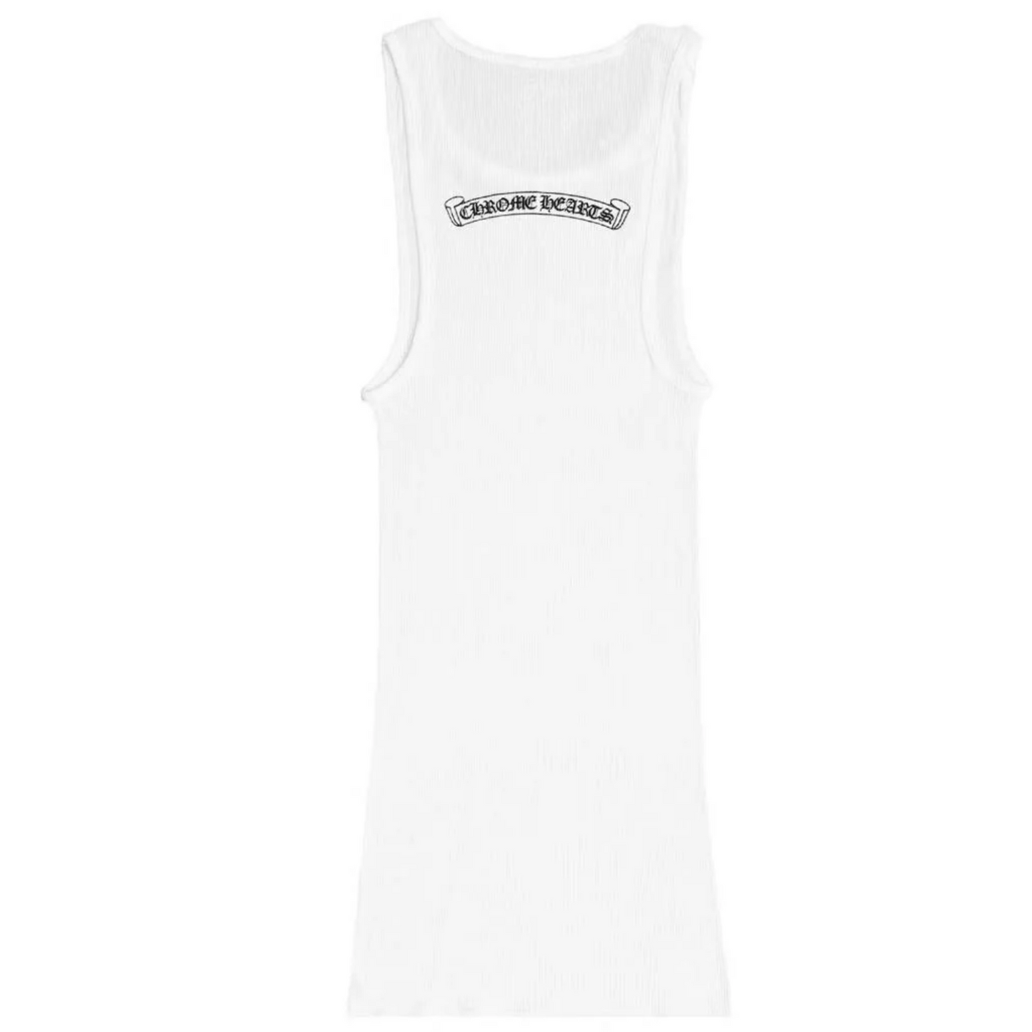 Chrome Hearts Neck Logo Scroll Rib Tank White