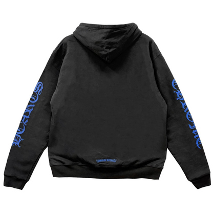 Chrome Hearts Blue Script Thermal Zip Up Hoodie