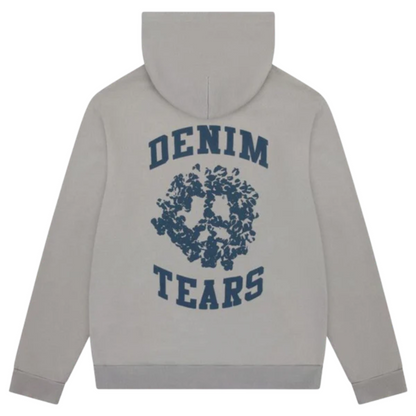Denim Tears University Grey Zip-Up Hoodie