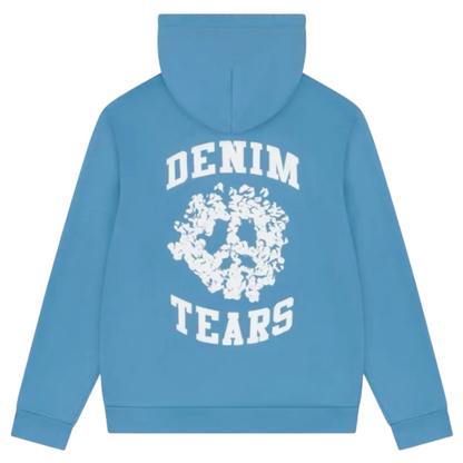 Denim Tears University Blue Zip-Up Hoodie