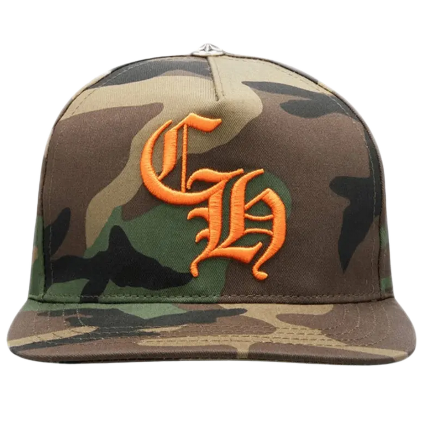 Chrome Hearts CH Baseball Hat Camo/Orange