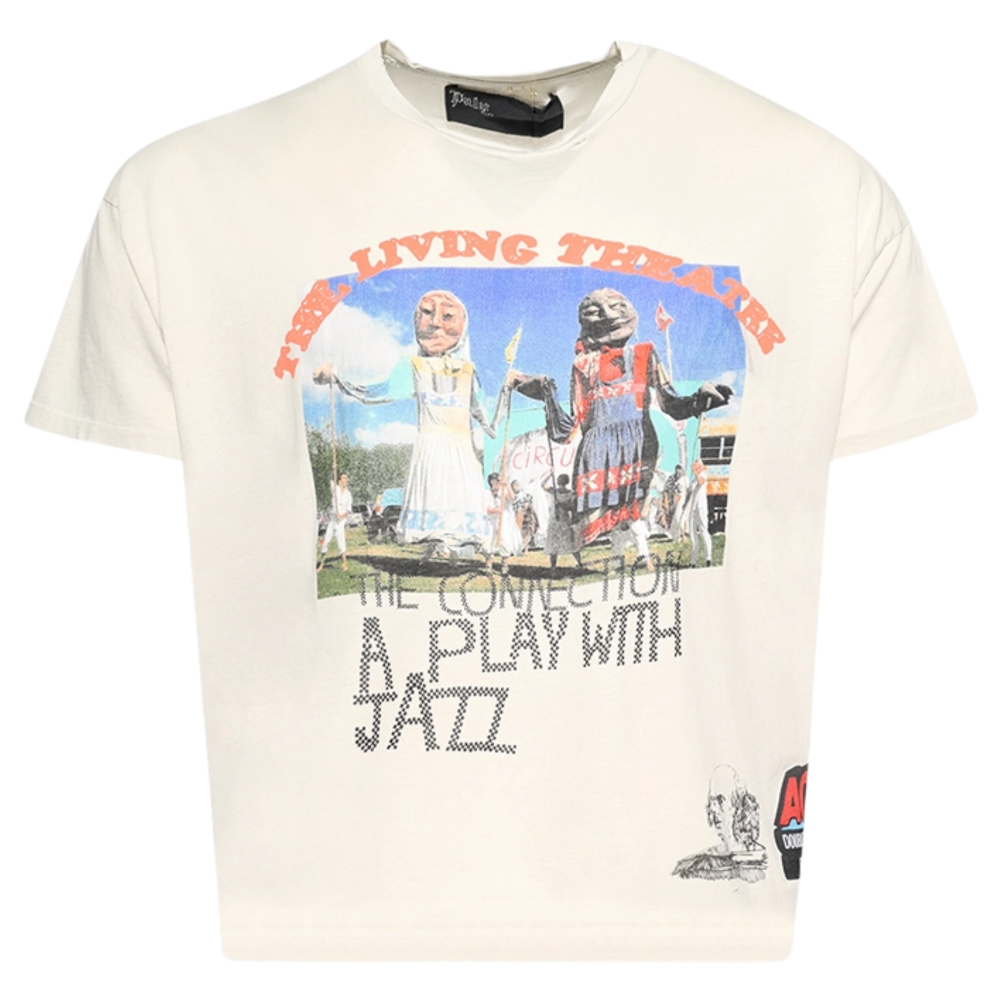 Paly Hollywood The Living Theatre Tee White