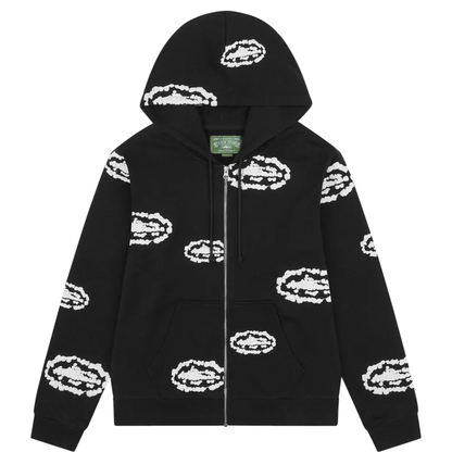 Denim Tears x Corteiz Cotton Wreath Sweatsuit Black