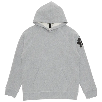 Chrome Hearts Paper Jam Cross Hoodie Heather Grey