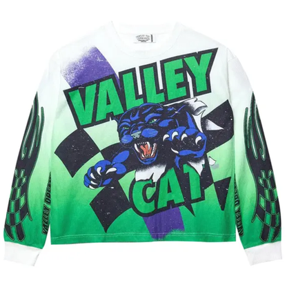 Vale Forever Valley Cat Thermal 'White/Green'