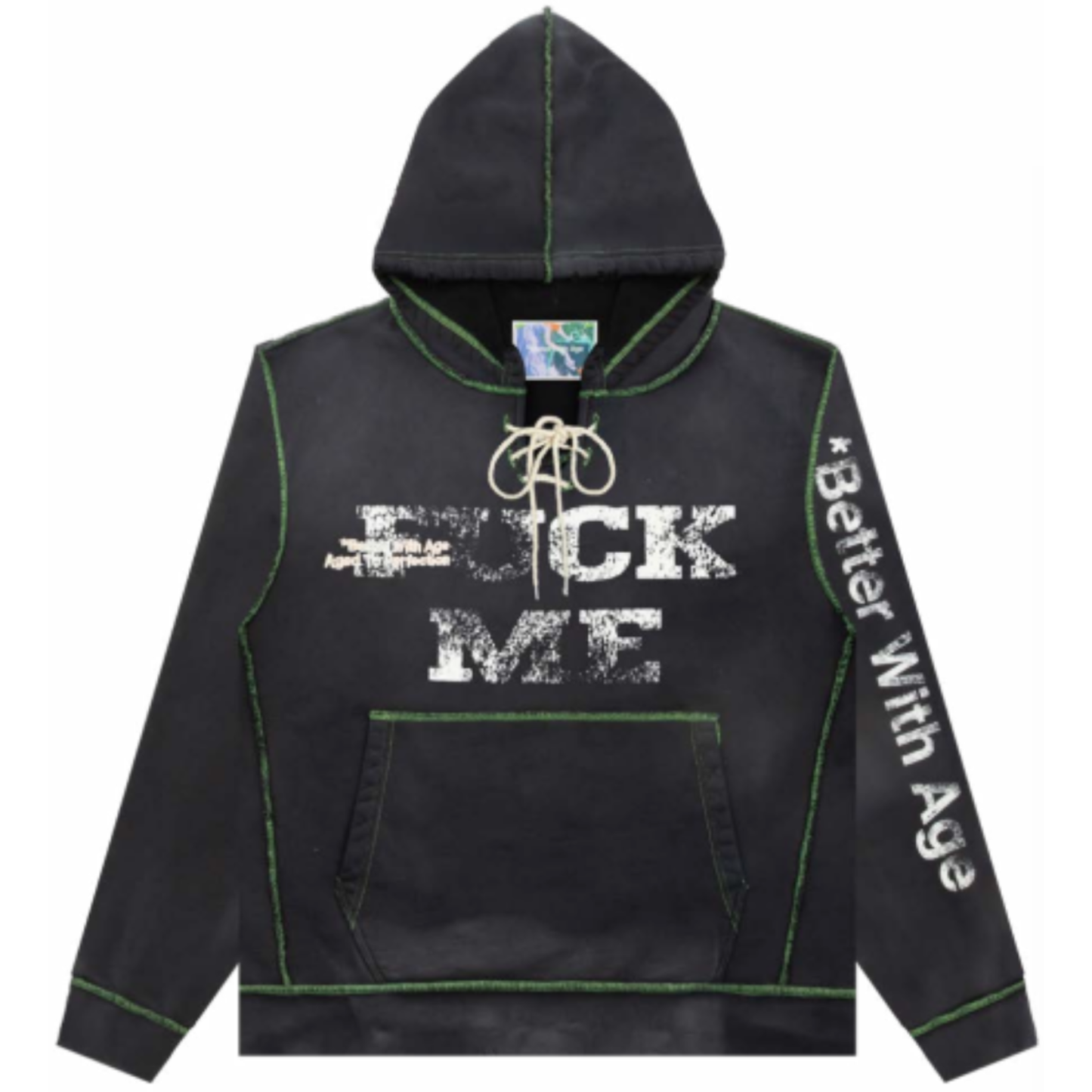 Better With Age Fuck Sweatsuit Faded Black