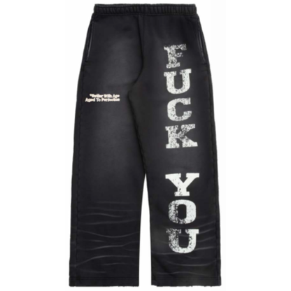 Better With Age Fuck Sweatsuit Faded Black
