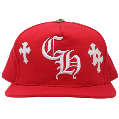 Chrome Hearts Cross Patch Cap Red/White
