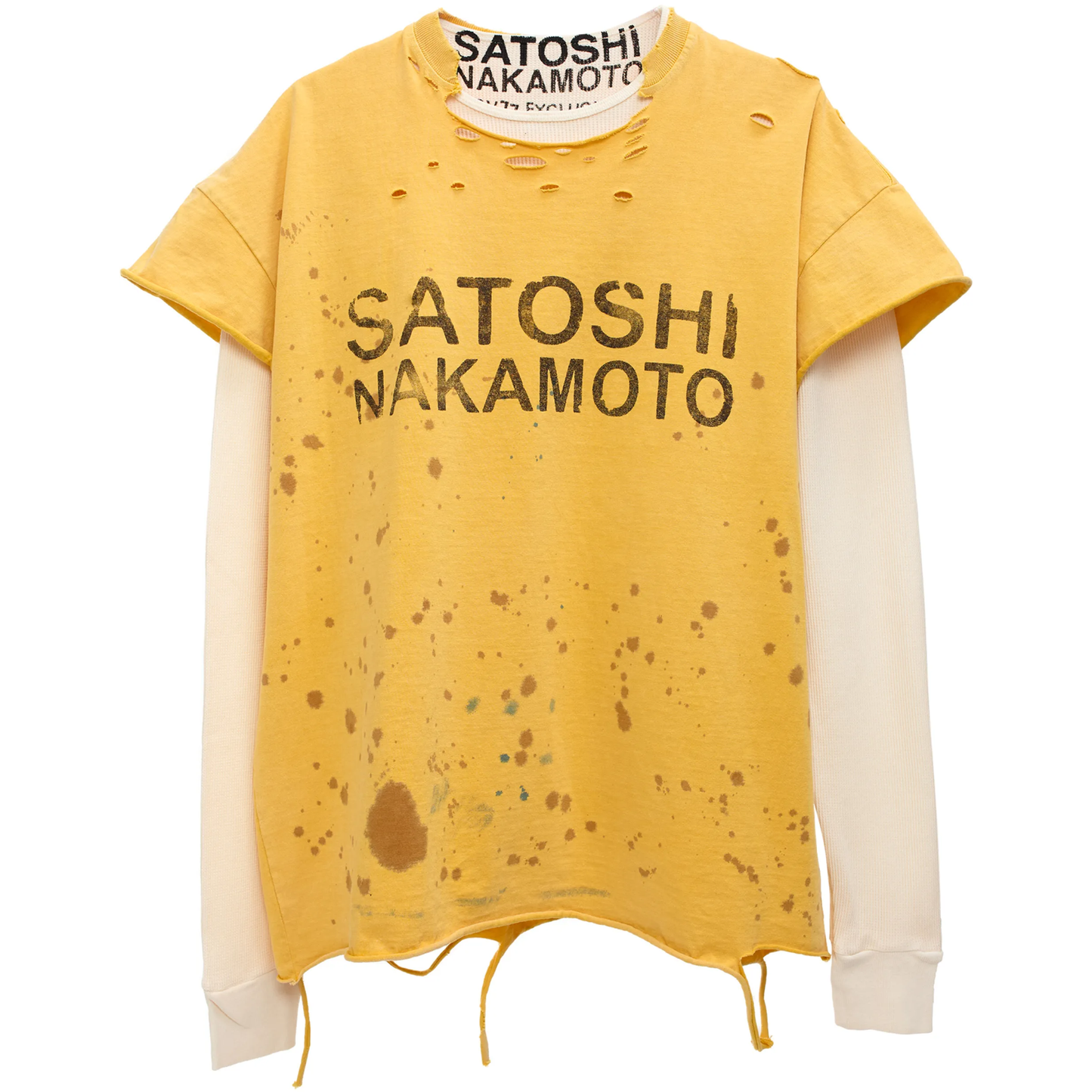 Satoshi Nakamoto Luke T-Shirt Thermal Yellow