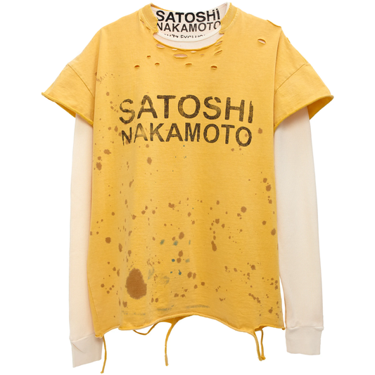 Satoshi Nakamoto Luke T-Shirt Thermal Yellow