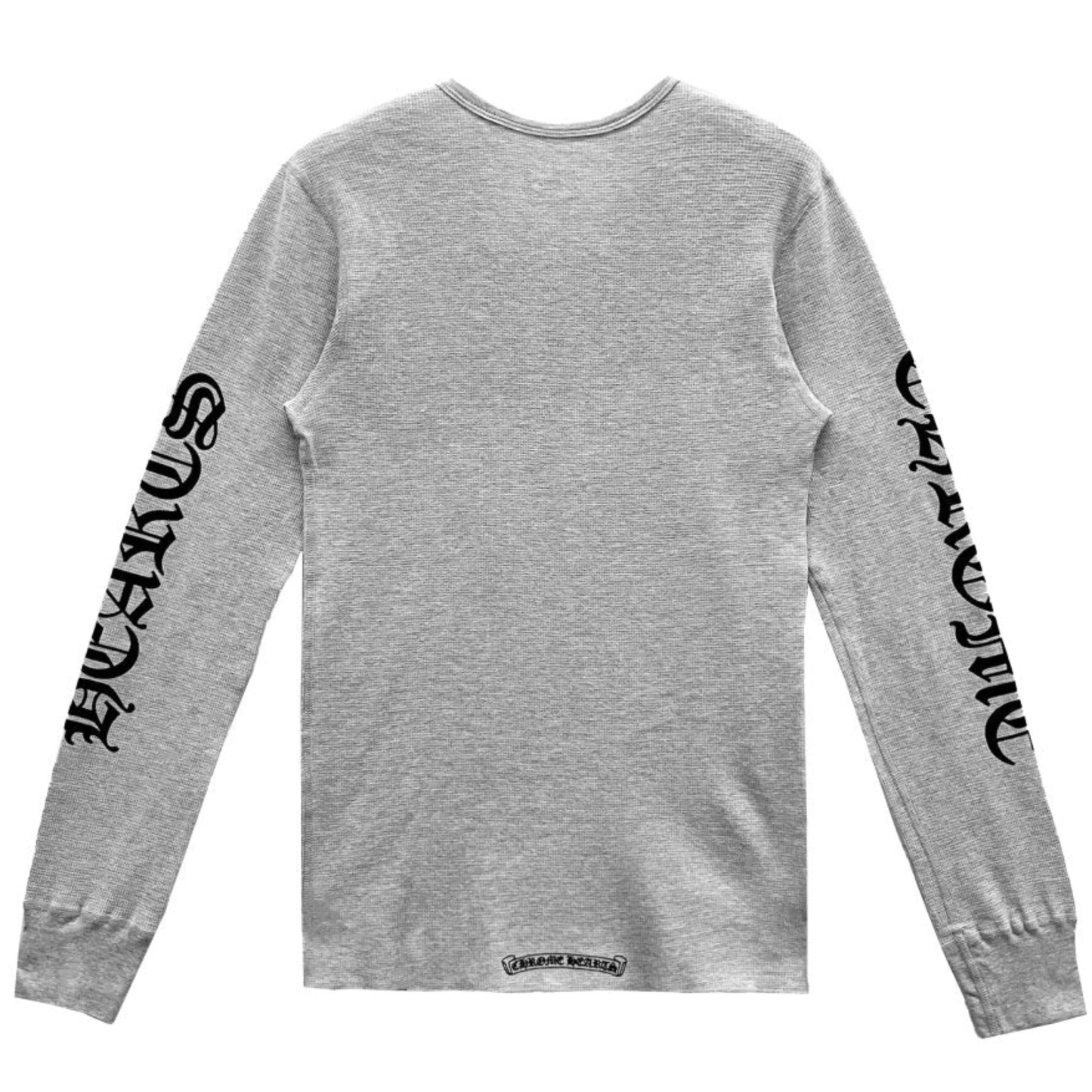 Chrome Hearts Scroll Logo Sleeve White Waffle Thermal Shirt