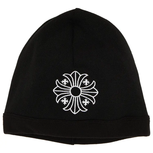 Chrome Hearts Skull Cross Logo Beanie 'Black/White'