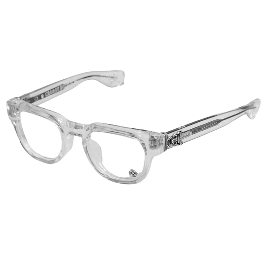 Chrome Hearts 'Cuntvoluted' Crystal/Sliver Glasses