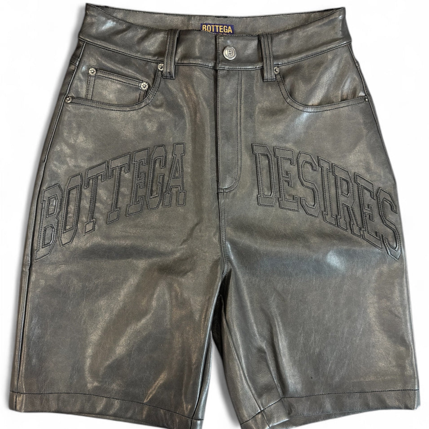 Bottega Desires Leather Shorts