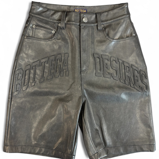 Bottega Desires Leather Shorts