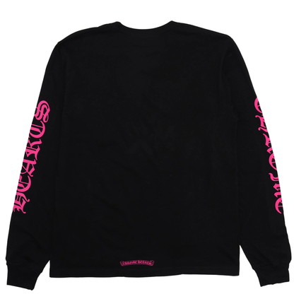 Chrome Hearts Long Sleeve Pocket Crew Hot Pink/Black