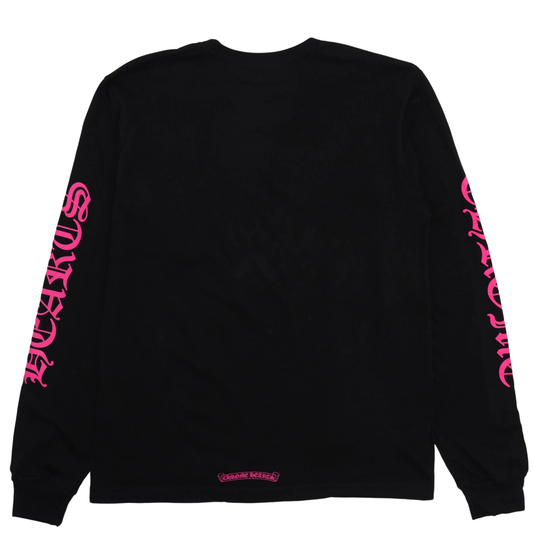 Chrome Hearts Long Sleeve Pocket Crew Hot Pink/Black