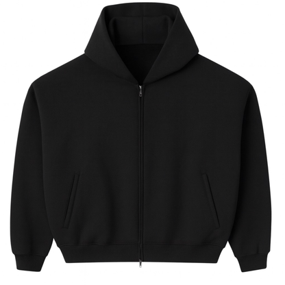 Happy Memories DON'T DIE HMDD Black Blank Zip Up Hoodie