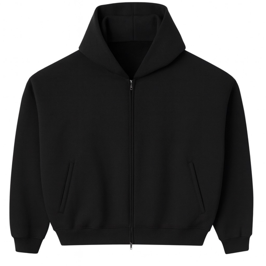 Happy Memories DON'T DIE HMDD Black Blank Zip Up Hoodie