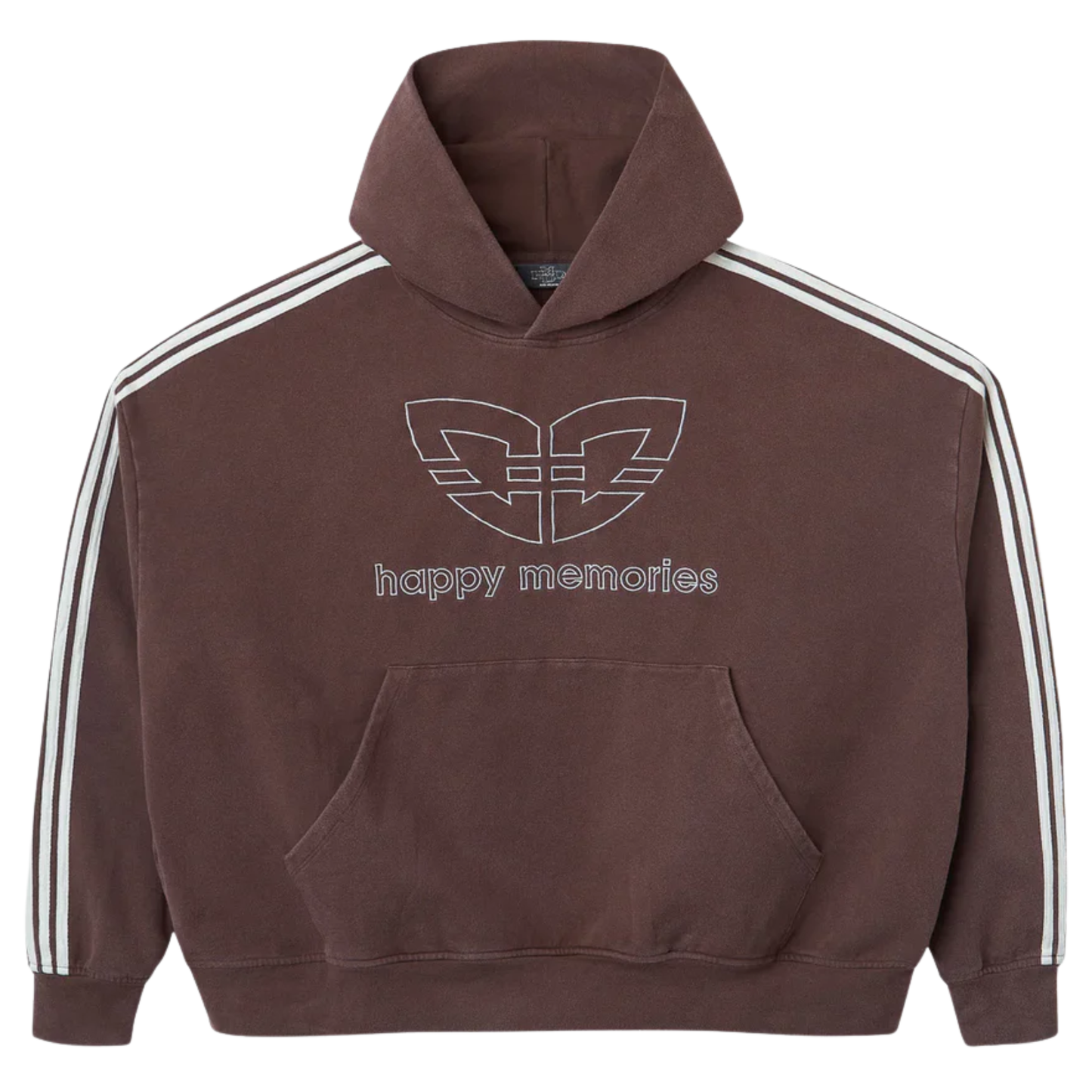 Happy Memories DON'T DIE HMDD Butterfly Hoodie Washed Brown
