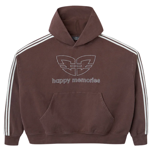 Happy Memories DON'T DIE HMDD Butterfly Hoodie Washed Brown