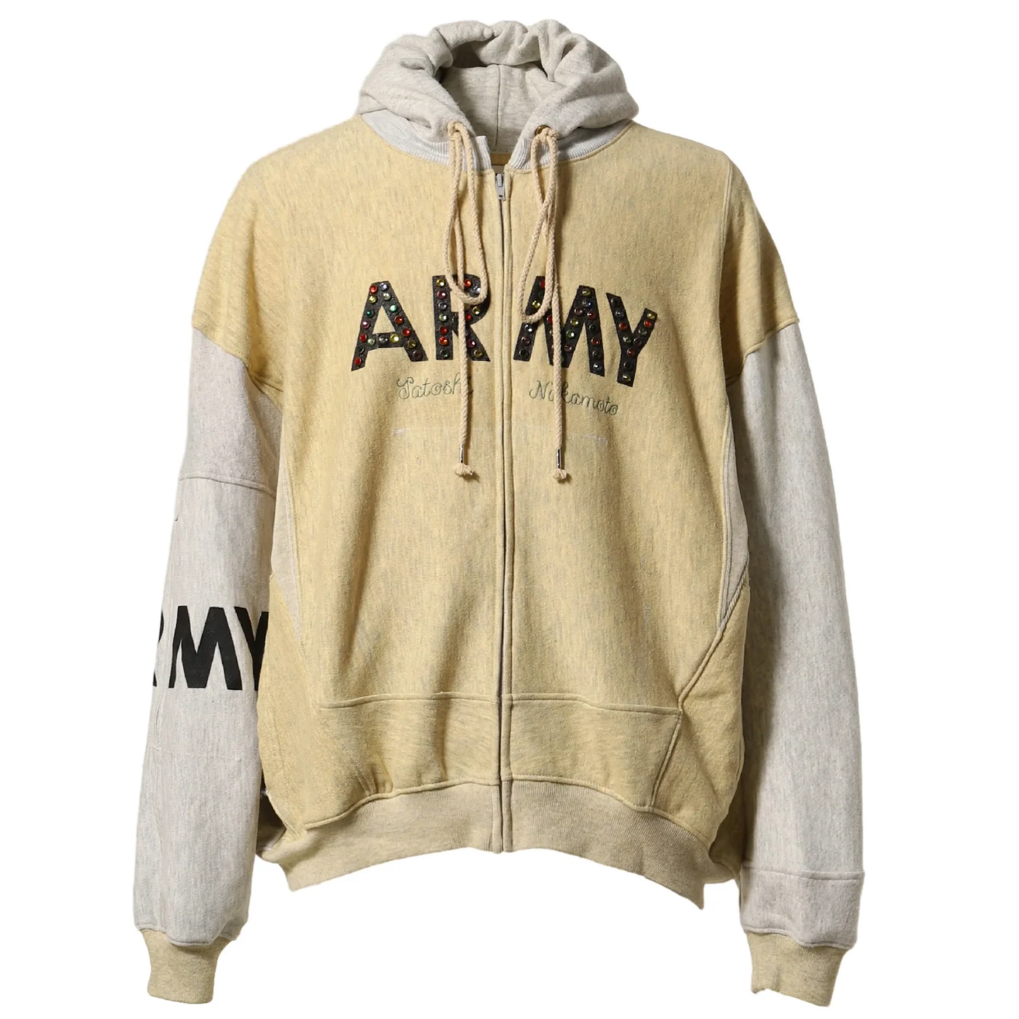 Satoshi Nakamoto Other Scene 'Army' Studded Zip Up Hoodie