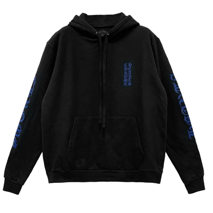 Chrome Hearts Blue Vertical Script Logo Sweatsuit