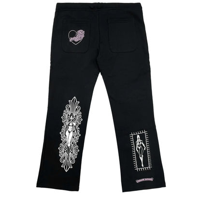 Chrome Hearts Deadly Doll Pink Dagger Logo Sweatsuit